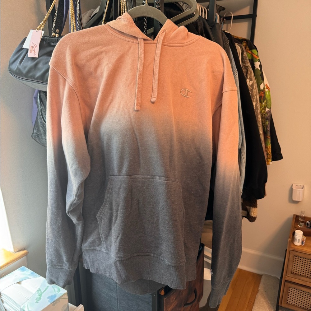 Dip-Dye Fleece Hoodie